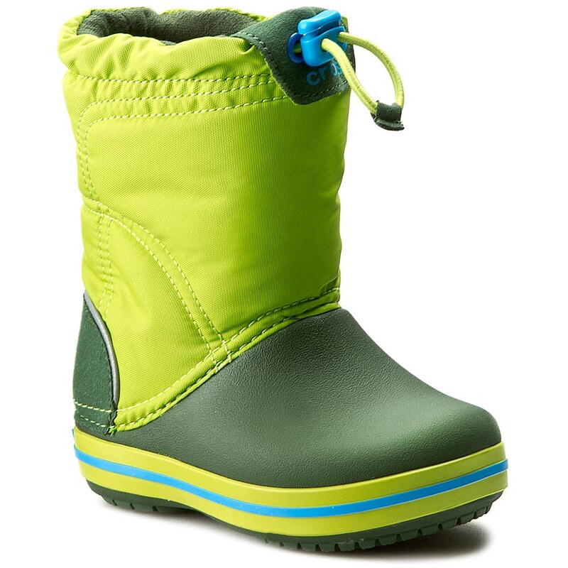 Sněhule CROCS - Crocband Lodgepoint Boot K 203509 Lime/Forest