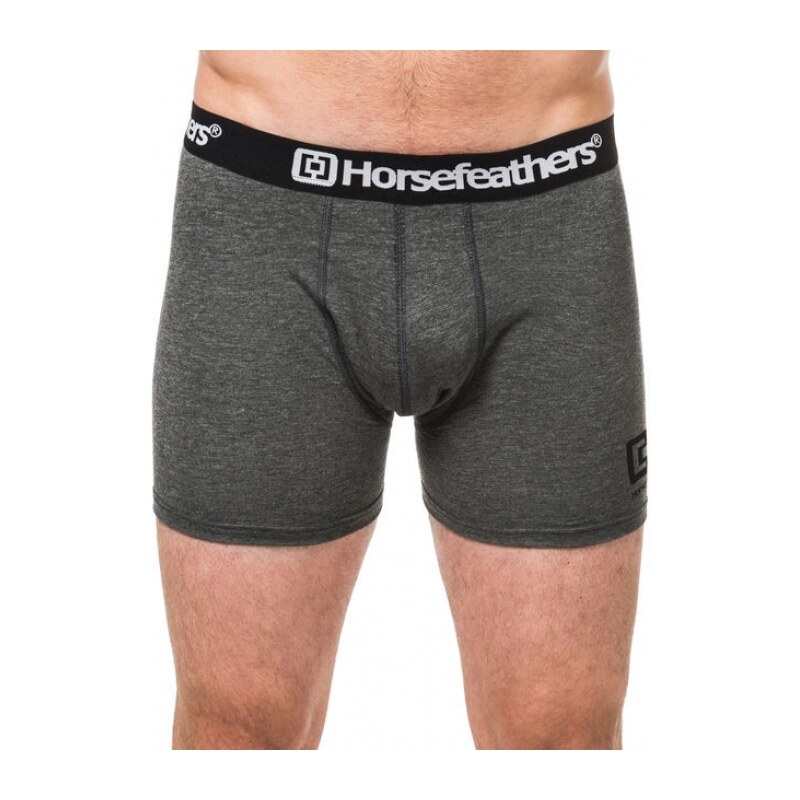 Trenky Horsefeathers Dynasty Boxer Shorts heather anthracite 2016/17