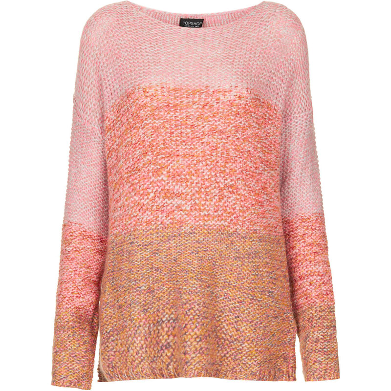 Topshop Knitted Ombre Stitch Jumper