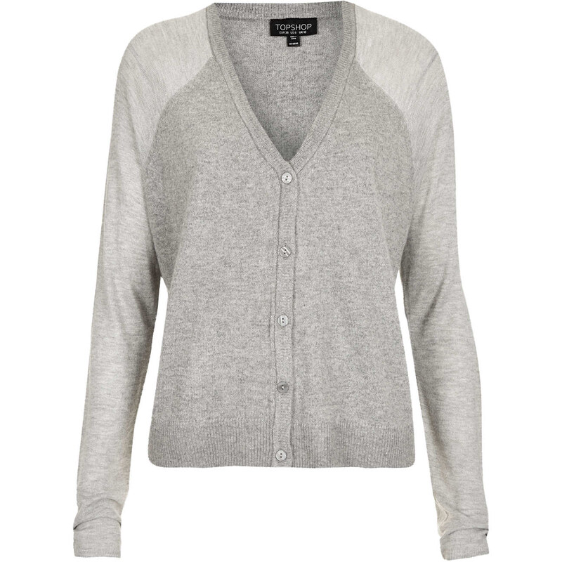 Topshop Knitted Sheer Solid Cardi