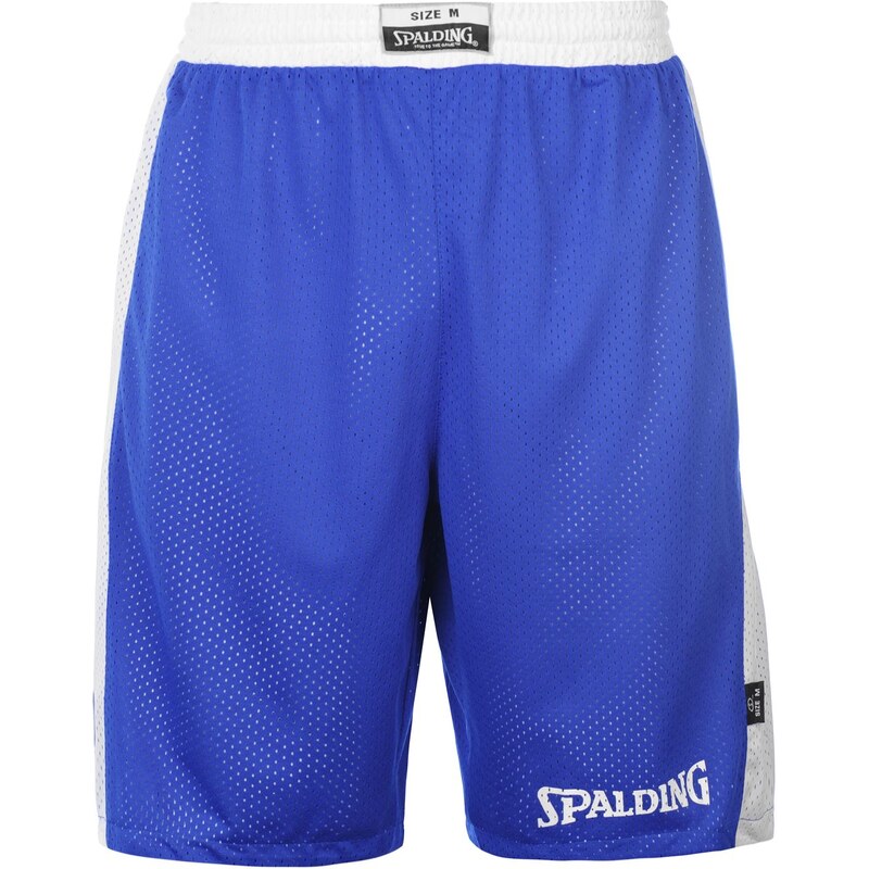 Basketbalové kraťasy Spalding Reversible pán. královská modrá/bílá