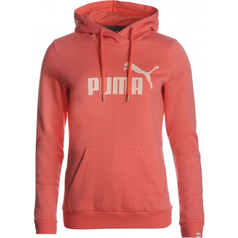 Puma No1 Logo Ladies Hoody, sunkist coral