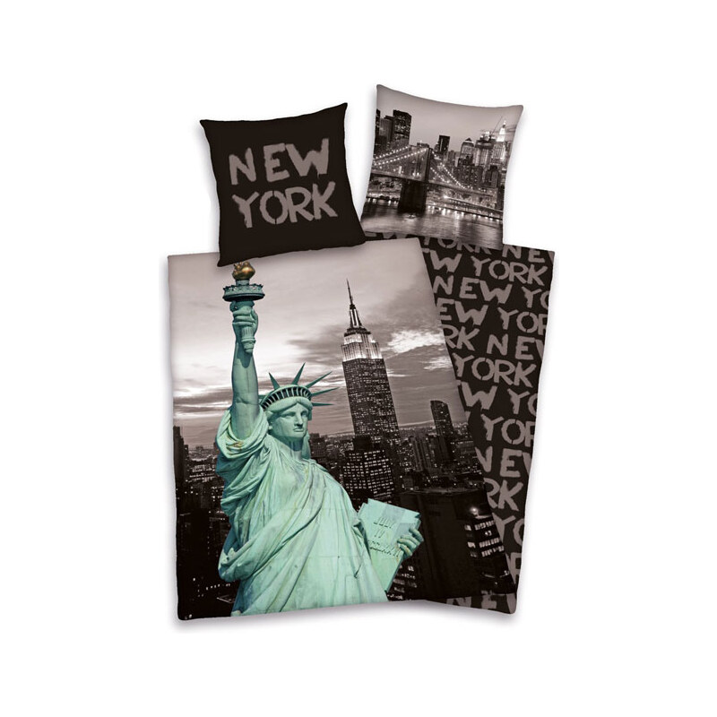 Herding Ložní povlečení New York Statue of Liberty 135x200cm, 80x80cm