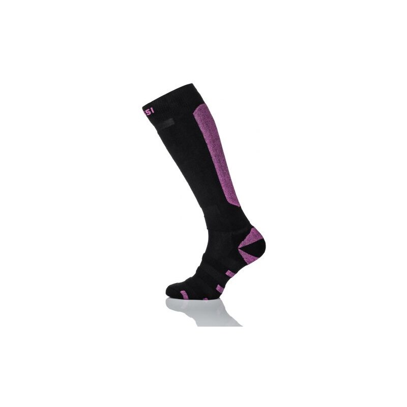 Nessi Lyžařské ponožky SN6 - Černá+růžová Velikost: 35-37