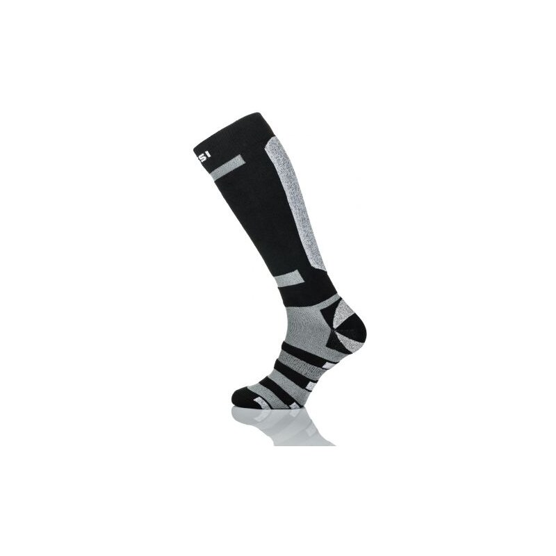 Nessi Dětské lyžařské ponožky SN5 - Černá+světle šedá+šedá Velikost: 31-35