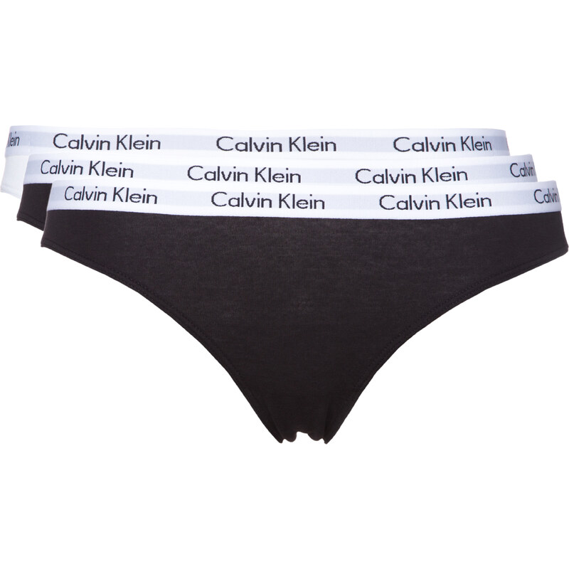 Calvin Klein 3-pack Kalhotky Černá Bílá