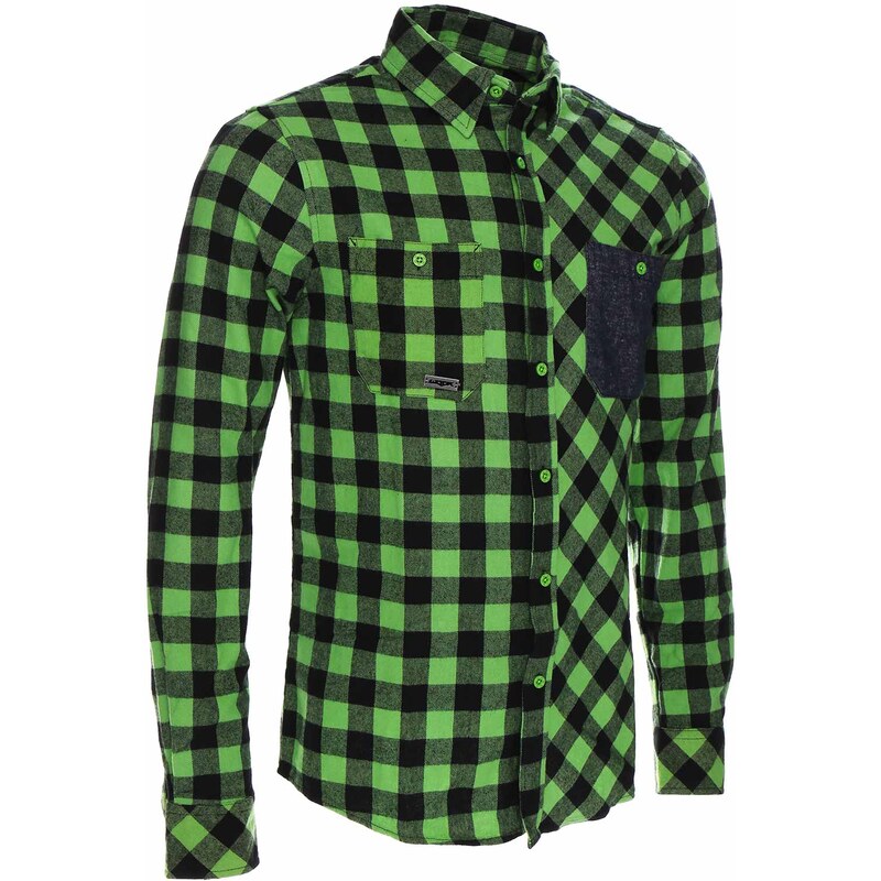 Pánská košile Woox - Flannel Rider Green