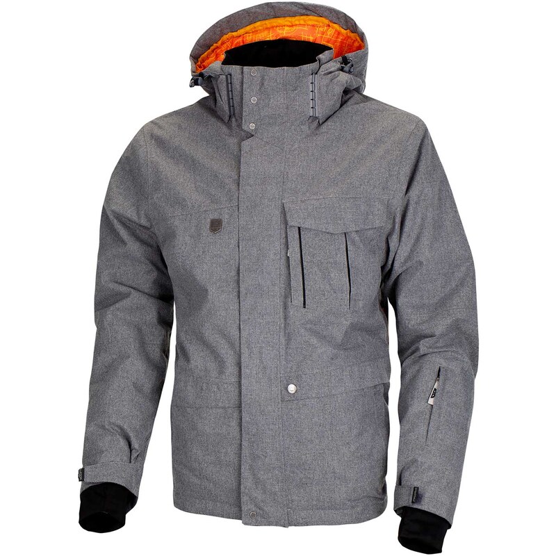 Pánská zimní bunda Woox - Twill Men´s Jacket Grey VOL II