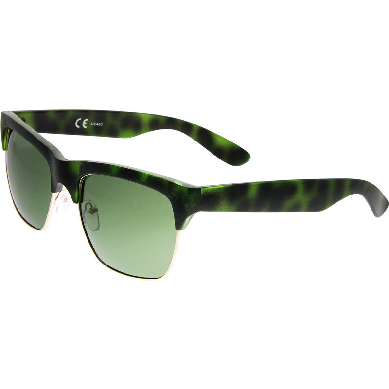 Fashion Icon Sluneční brýle Retro Clubmaster unisex zelené SB0017-10