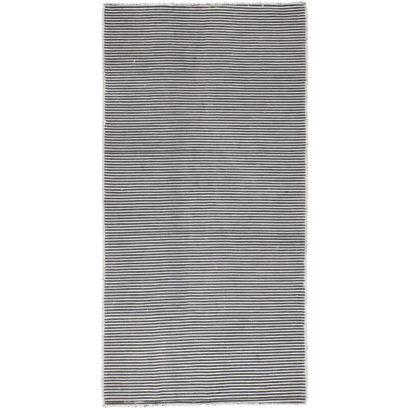IB LAURSEN Koberec Stripes Dark grey 110x220 cm