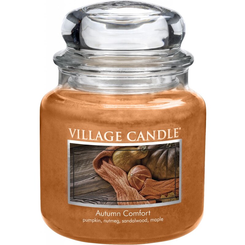 Village Candle Svíčka ve skle Autumn Comfort - střední