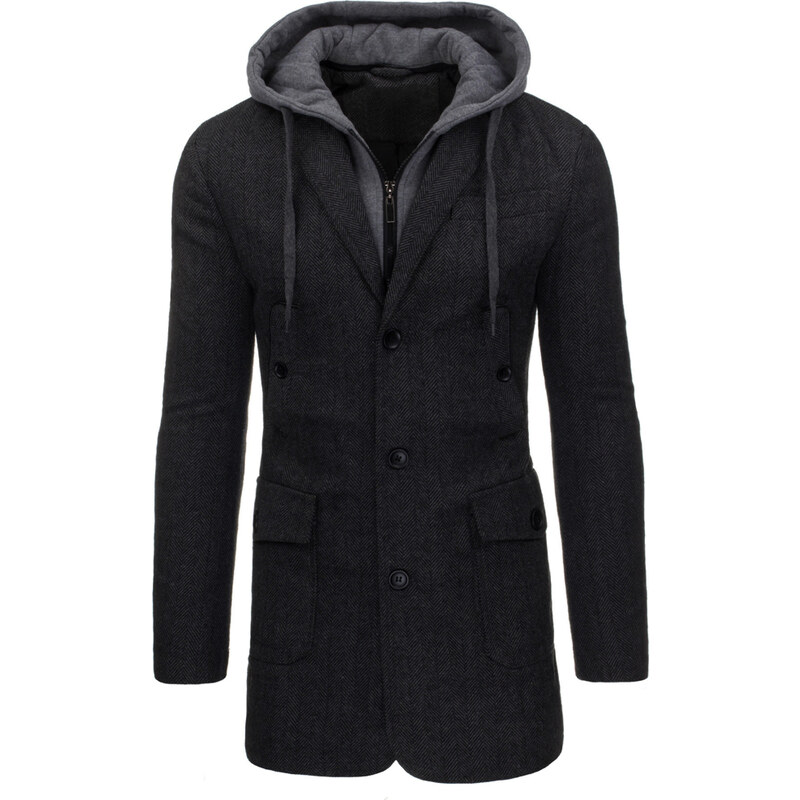 Coolbuddy Pánský jednořadý kabát 9252 Velikost: 3XL