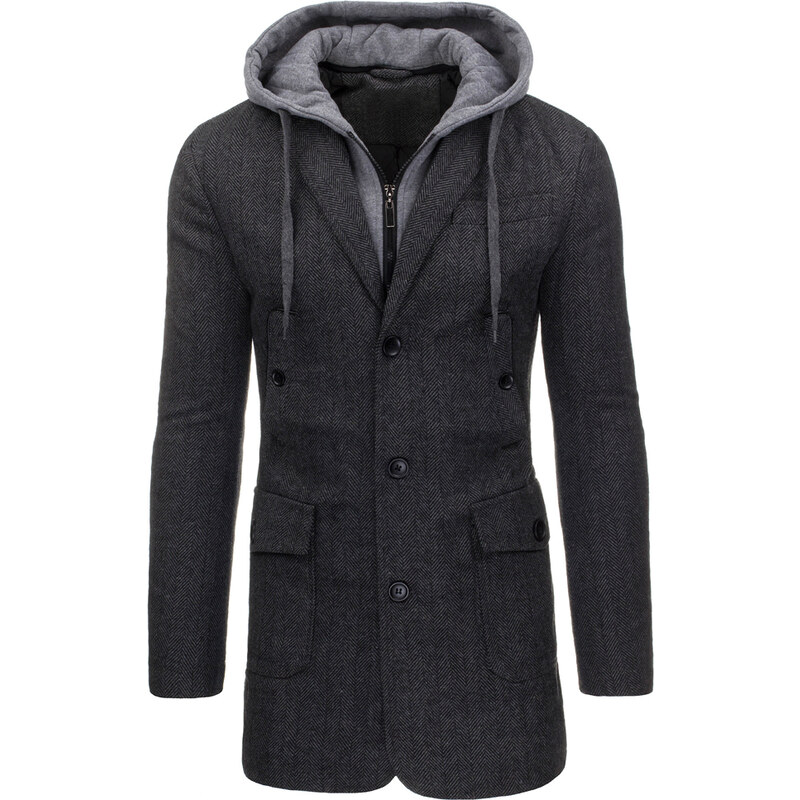 Coolbuddy Pánský jednořadý kabát 9253 Velikost: 3XL