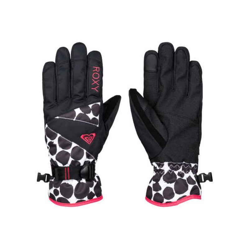 Rukavice Roxy Jetty gloves irregular dots_true black S