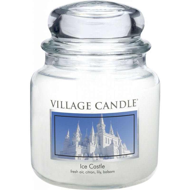 Village Candle Svíčka ve skle Ice Castle - střední