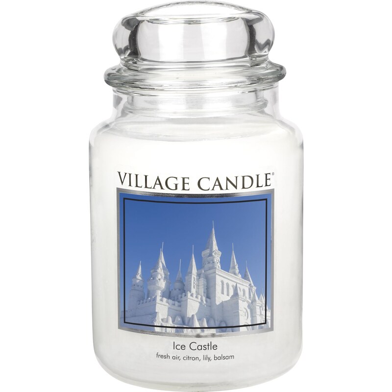 Village Candle Svíčka ve skle Ice Castle - velká