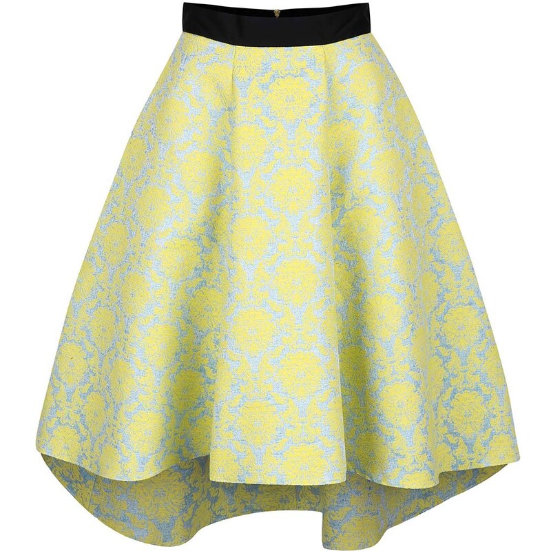 Modro-žlutá sukně se vzorem Closet