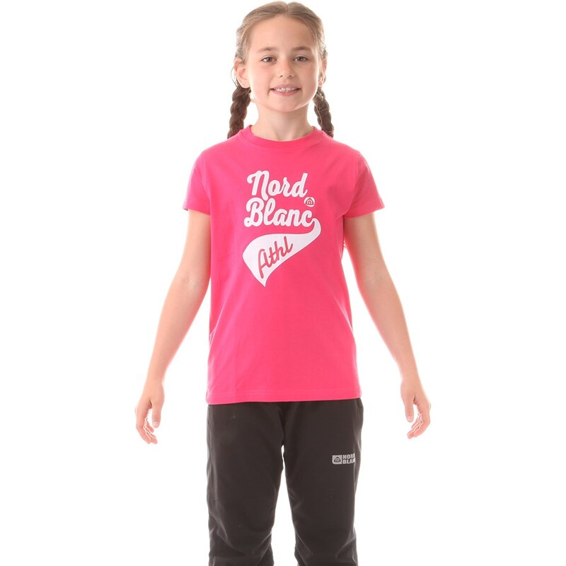 Nordblanc Dětské tričko s krátkým rukávem Being růžové