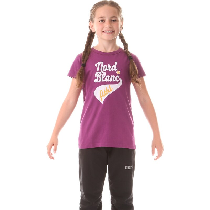 Nordblanc Dětské tričko s krátkým rukávem Being fialové