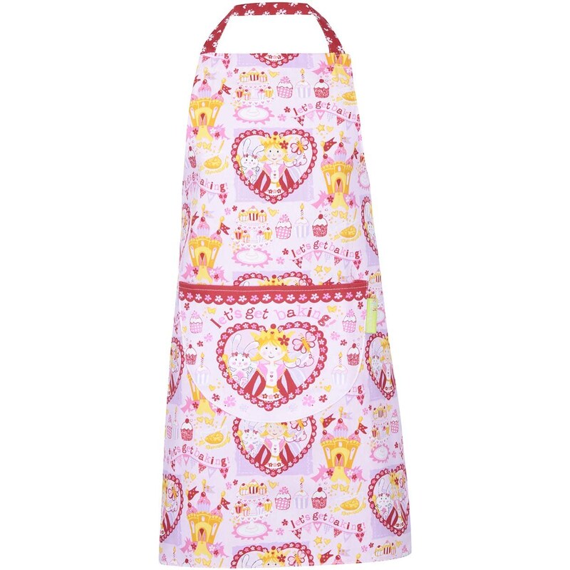 Růžová dětská bavlněná zástěra Cooksmart Chef Princess