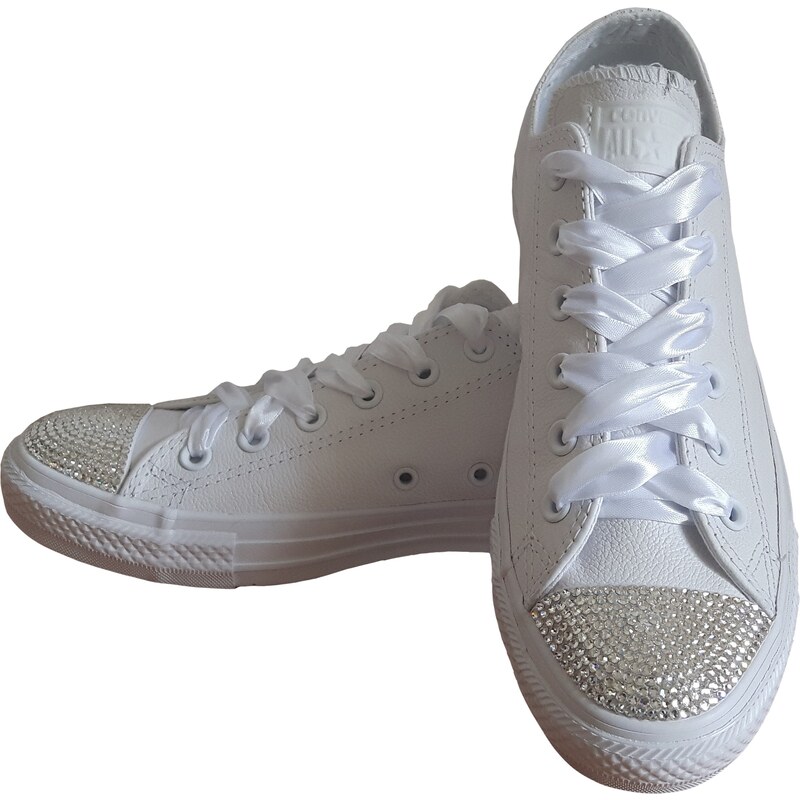 Converse Chuck Taylor All Star 136823 SparkleS Leather White/Clear