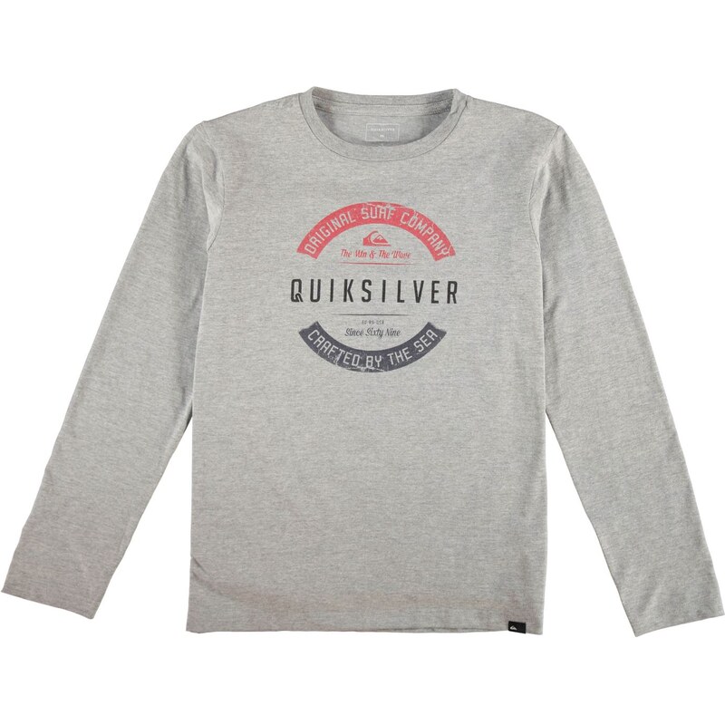 Quiksilver Crafty Long Sleeve T Shirt Junior Boys, grey