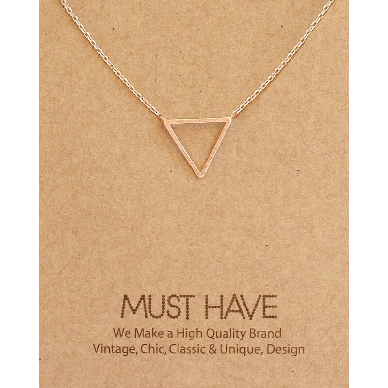 Fame Accessories MUST HAVE series: Rose Gold Triangle