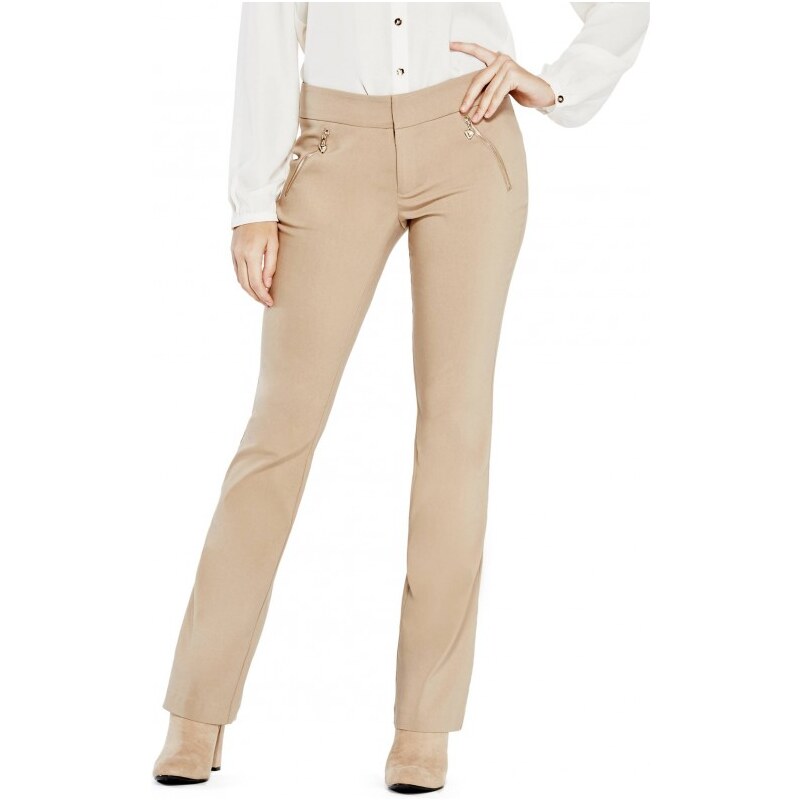 GUESS GUESS Briley Straight Pants - hazelnut