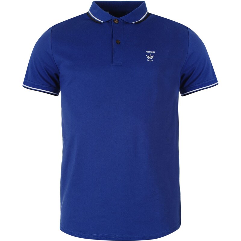 Firetrap Lazer Slim Fit Polo Shirt, maz blue