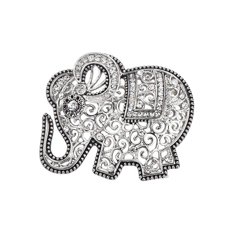 Šperky, brož INTRIGUE slon stříbrná Není skladem