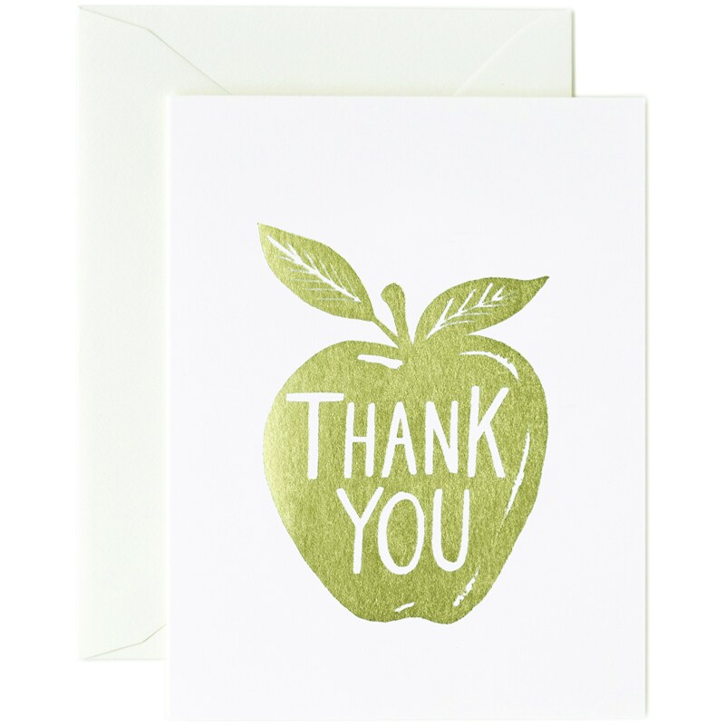 RIFLE PAPER Co. GOLDEN APPLE THANK YOU