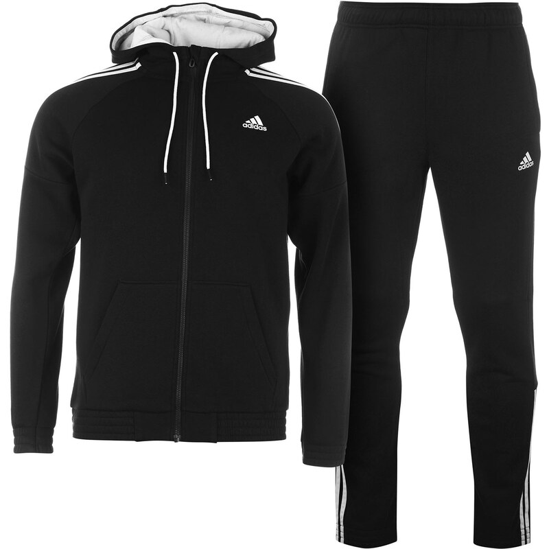 Sportovní souprava adidas Stripe Jogging Suit pán. černá/šedivá
