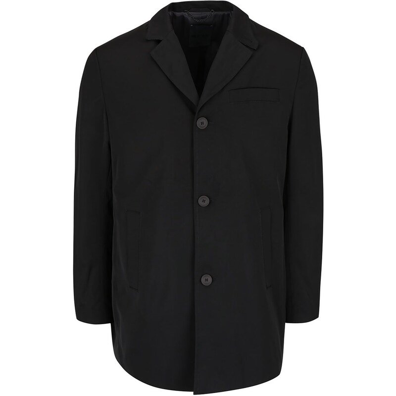 Černý kratší kabát Bertoni