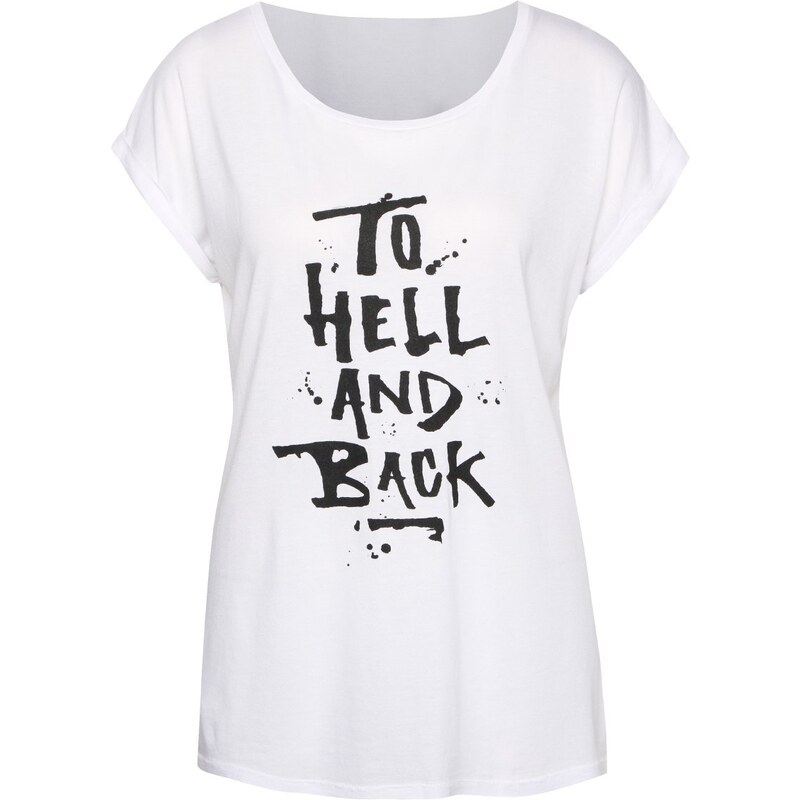 Bílé dámské tričko s nápisem ZOOT Originál To Hell