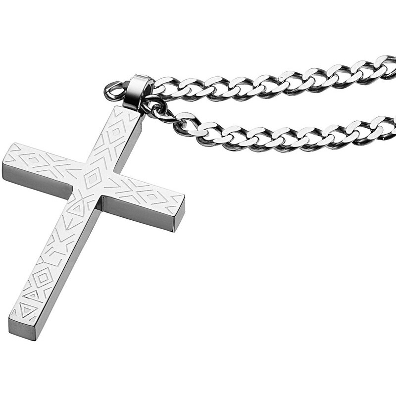 Police Ocelový náhrdelník Křížek Sinner PJ25504PSS/01