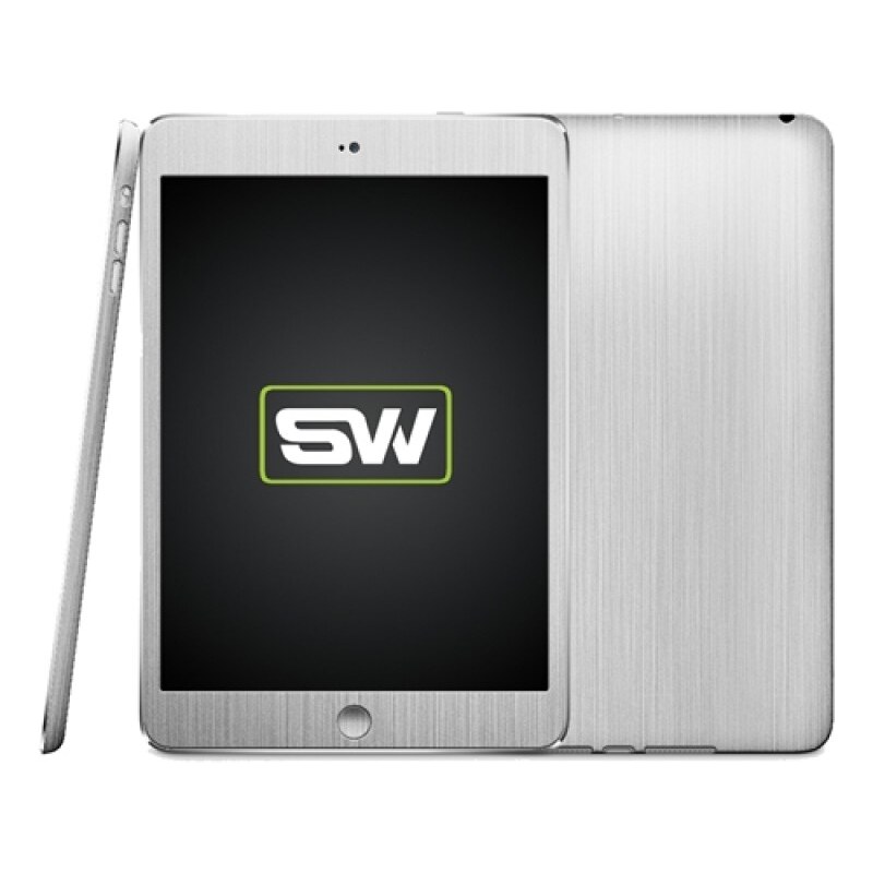 SlickWraps Brushed Steel pro iPad Mini