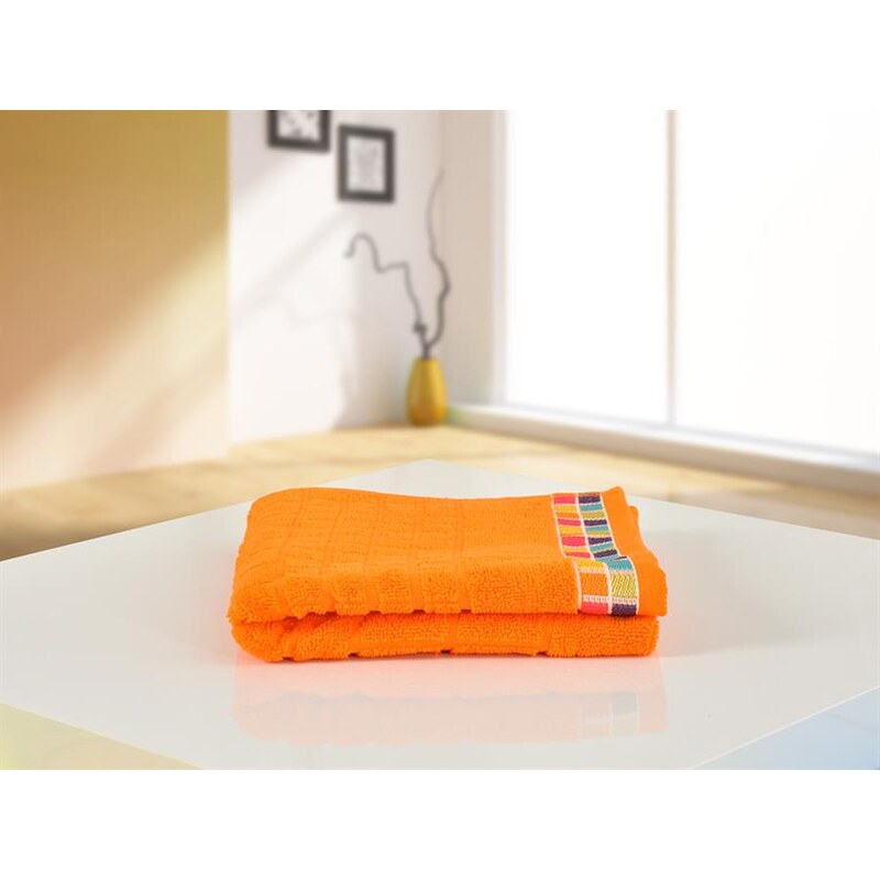 B.E.S. Petrovice BES Petrovice ručník froté 50x90 Color Mozaik Oranžový