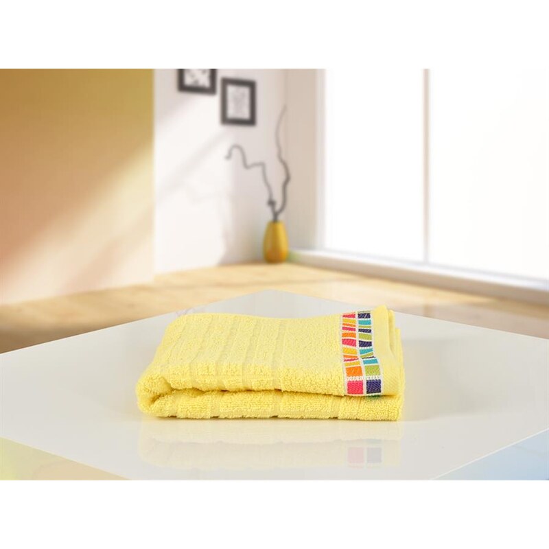B.E.S. Petrovice BES Petrovice ručník froté 50x90 Color Mozaik Světle žlutý