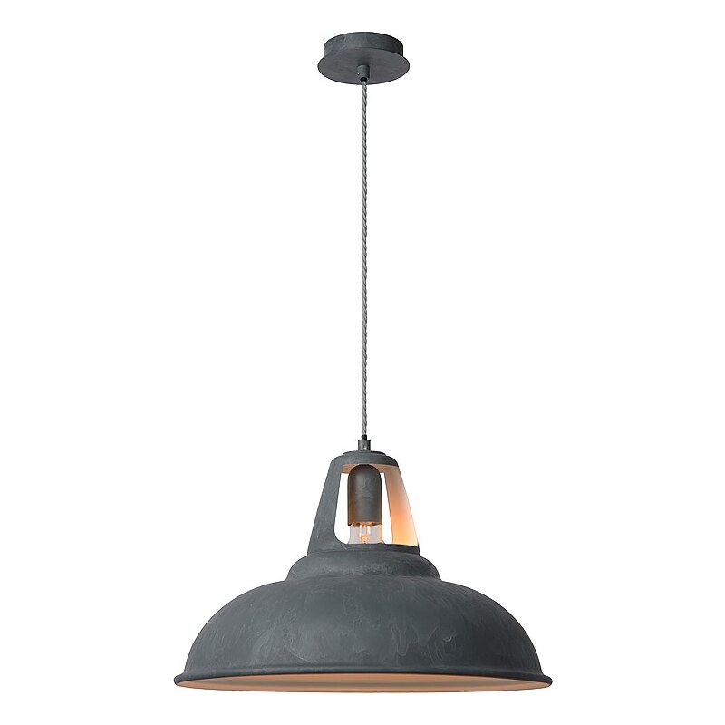 LUCIDE MARKIT - Pendant light - Ø 45 cm - Grey