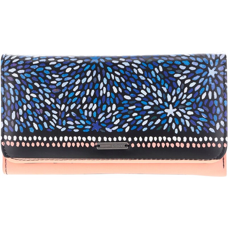 Korálovo-modrá vzorovaná peněženka Roxy My