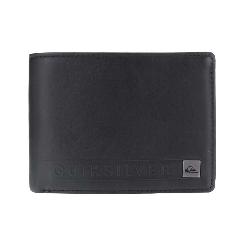 Černá pánská kožená peněženka Quiksilver Mack