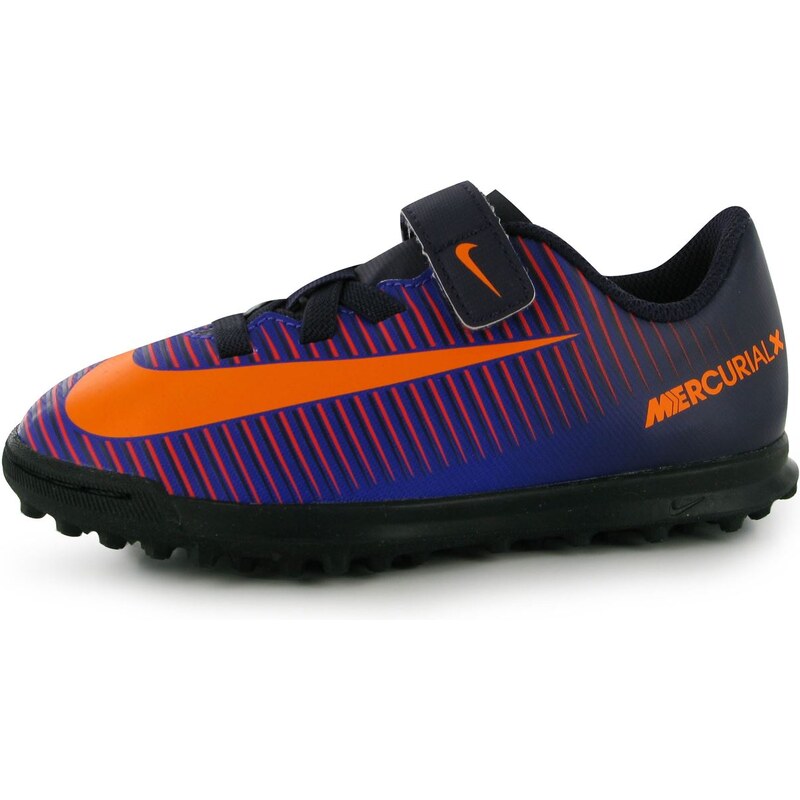 Nike 5 Elastico Childrens Indoor Football Trainers Purple/Citrus