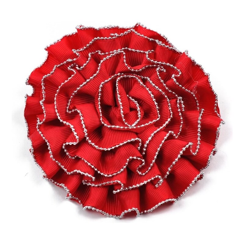 Art of Polo Červená brož květina