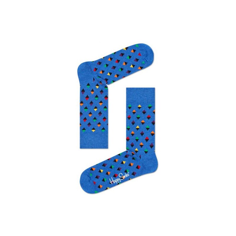 Happy Socks modré dámské ponožky Mini Diamond - 36-40
