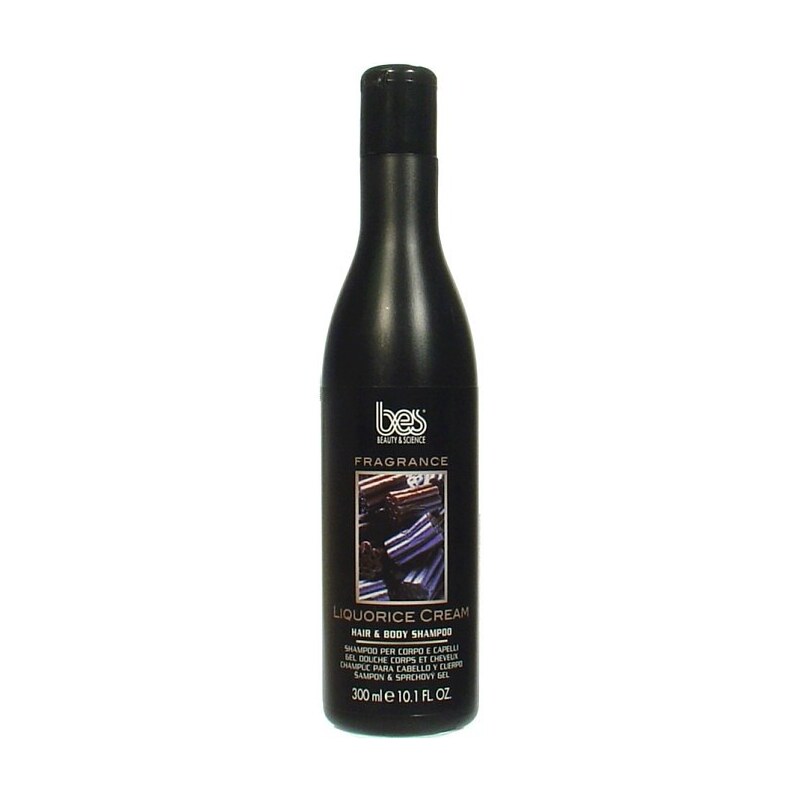 BES Fragrance Liquorice Cream vlasový a tělový šampon s vůní lékořice 300ml