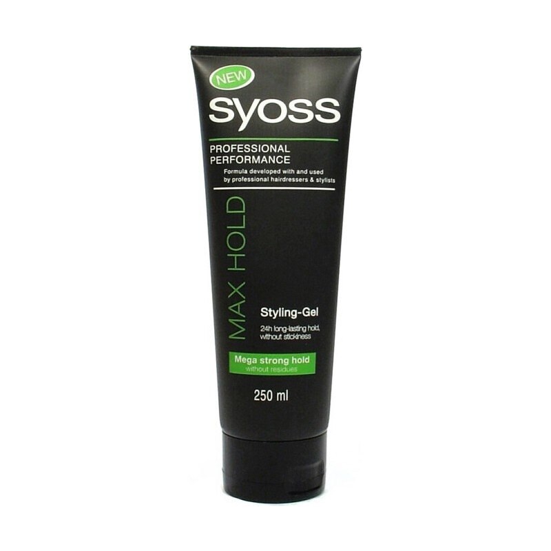 SYOSS Professional MAX HOLD Styling Gel 24h - pro megasilnou fixaci vlasů 250ml