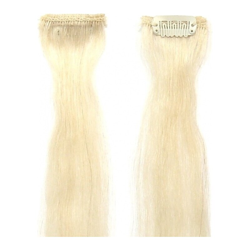 SIMPLY PERFECT Trendy 4ks - Vlasy k prodloužení Human Hair 47cm na sponě - 613 blond