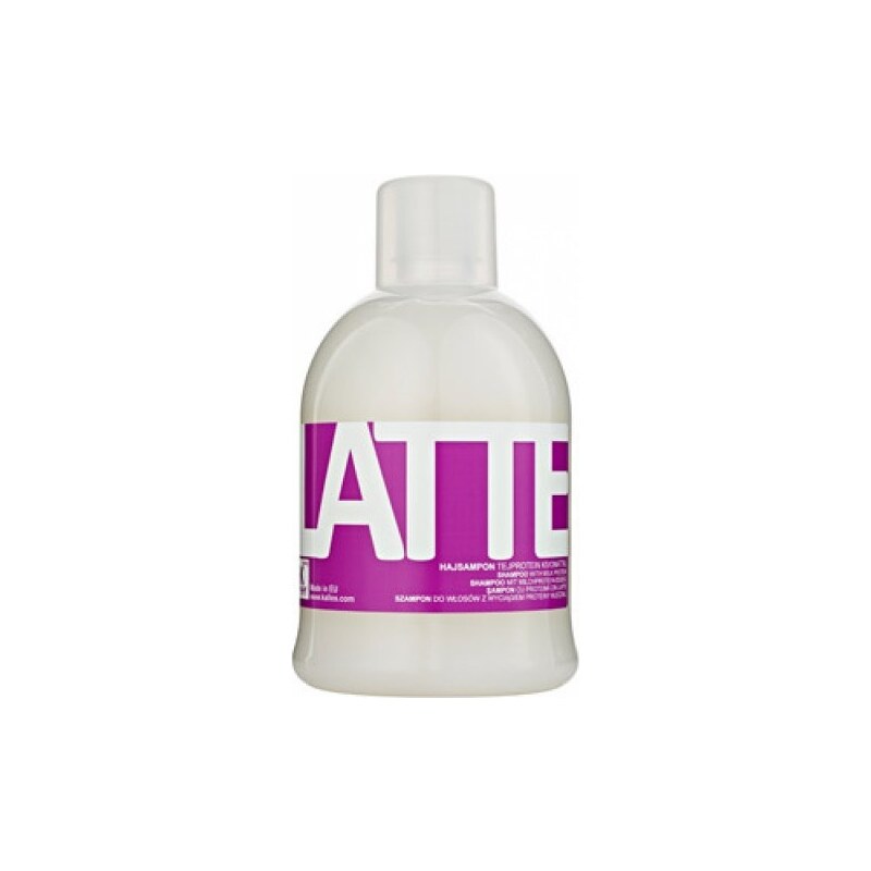 KALLOS Cosmetics Latte Shampoo 1000ml - šampon na vlasy poškozené a po trvalé ondulaci