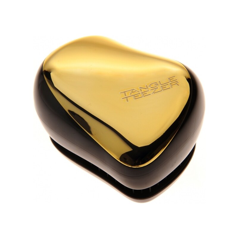 TANGLE TEEZER Compact Gold Fever - kompaktní kartáč na rozčesávání vlasů - zlatý lesklý