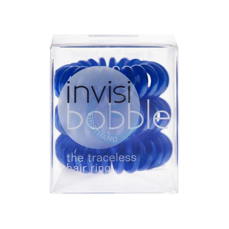 INVISIBOBBLE Traceless Hair Ring Blue 3ks - Spirálová gumička do vlasů - modrá